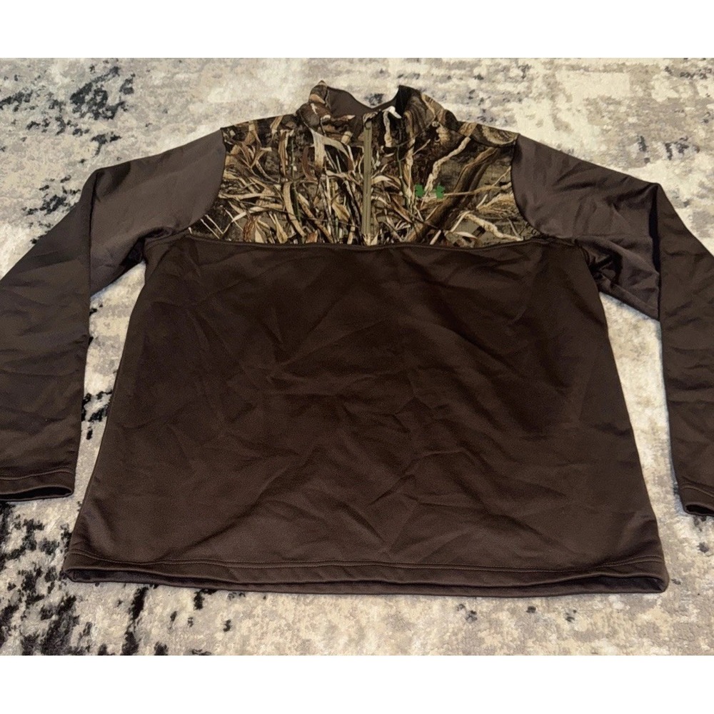 UNDER‎ ARMOUR COLD GEAR  Camouflage Pullover Hunting  Mens Sz Medium  Jacket